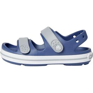 CROCS Crocband Cruiser Sandals Blue Grey 209423 Outdoors Adjustable Kids 1 NEW